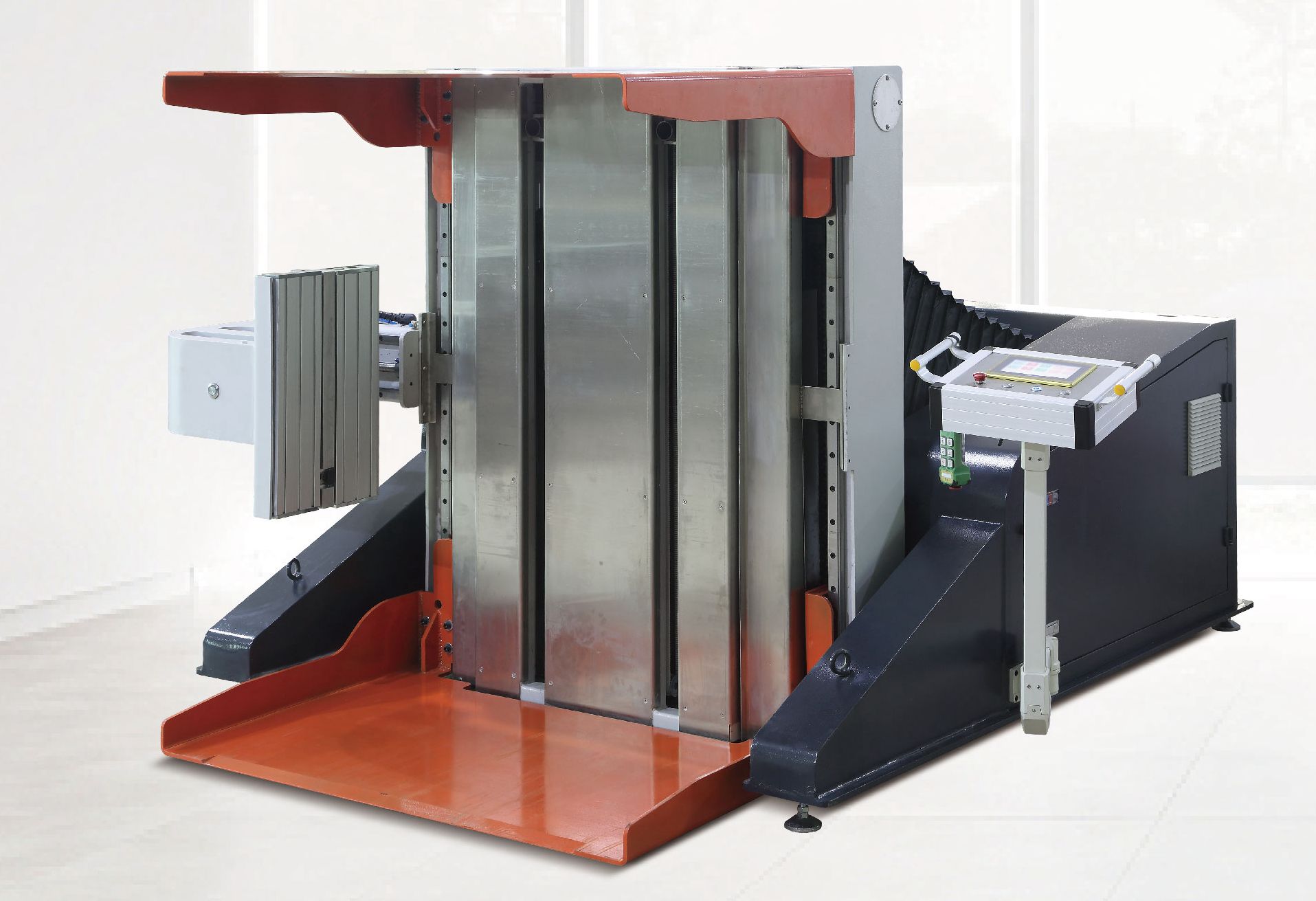 Máquina de rotación automática de pilotes de papel con corredor para revertir y clasificar papel